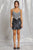 Houndstooth Crystal Trim Heart Tweed Crop Top TOP Elenista