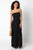 Sofia Strapless Black Linen Maxi Dress dress Elenista