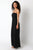 Sofia Strapless Black Linen Maxi Dress dress Elenista
