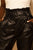 Black Vegan Leather Belted High Waisted Pants Pants Elenista Clothing