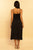 Black Woven Slip Sleeveless Smocked Midi Dress dress Elenista