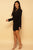 Black Wrap Style Mini Dress dress Elenista Clothing