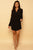 Black Wrap Style Mini Dress dress Elenista Clothing