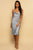 Blue Satin Cowl Neck Backless Slip Midi Dress dress Elenista