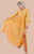 Flowing Mustard Yellow Chiffon Semi Sheer Maxi Dress dress Elenista 