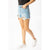 High Rise Distressed Light Wash Denim Jean Shorts SHORTS Elenista