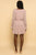 Lilac Metallic Swiss Dot Babydoll Mini Dress dress Elenista Clothing