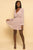 Lilac Metallic Swiss Dot Babydoll Mini Dress dress Elenista Clothing
