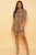 Multicolor Metallic Thread Sweater Mini Dress dress Elenista