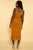 Mustard Yellow Crochet Knit Midi Dress dress Elenista 