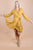 Mustard Yellow Pleated Wrap Dress dress Elenista Clothing 