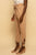 Paperbag Waist Belted Ankle Tie Beige Pant Pants Elenista