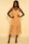 Peach Lace Strappy Midi dress dress Elenista