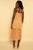 Peach Lace Strappy Midi dress dress Elenista