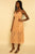 Peach Lace Strappy Midi dress dress Elenista