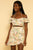 Pink Multicolor Floral Embroidered Eyelet Lace Two Piece Skirt Set dress Elenista