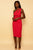 Red One Shoulder Cut Out Midi Dress dress Elenista