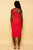 Red One Shoulder Cut Out Midi Dress dress Elenista