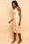 Ribbed Racerback Tank Midi Dress Beige dress Elenista