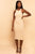 Ribbed Racerback Tank Midi Dress Beige dress Elenista