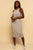 Ribbed Racerback Tank Midi Dress Gray dress Elenista