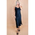 Satin Cowl Neck Slip Midi Black Dress dress Elenista Clothing
