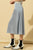 Satin Midi Skirt Light Blue SKIRT Elenista Clothing 