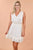 Sleeveless Smocked Ruffle White Dress dress Elenista