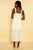 White Eyelet Broderie Button Down Sleeveless Midi Dress dress Elenista