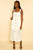 White Eyelet Broderie Button Down Sleeveless Midi Dress dress Elenista
