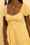 Yellow Gingham Print Sweetheart Tie Back Tiered Maxi Dress dress Elenista