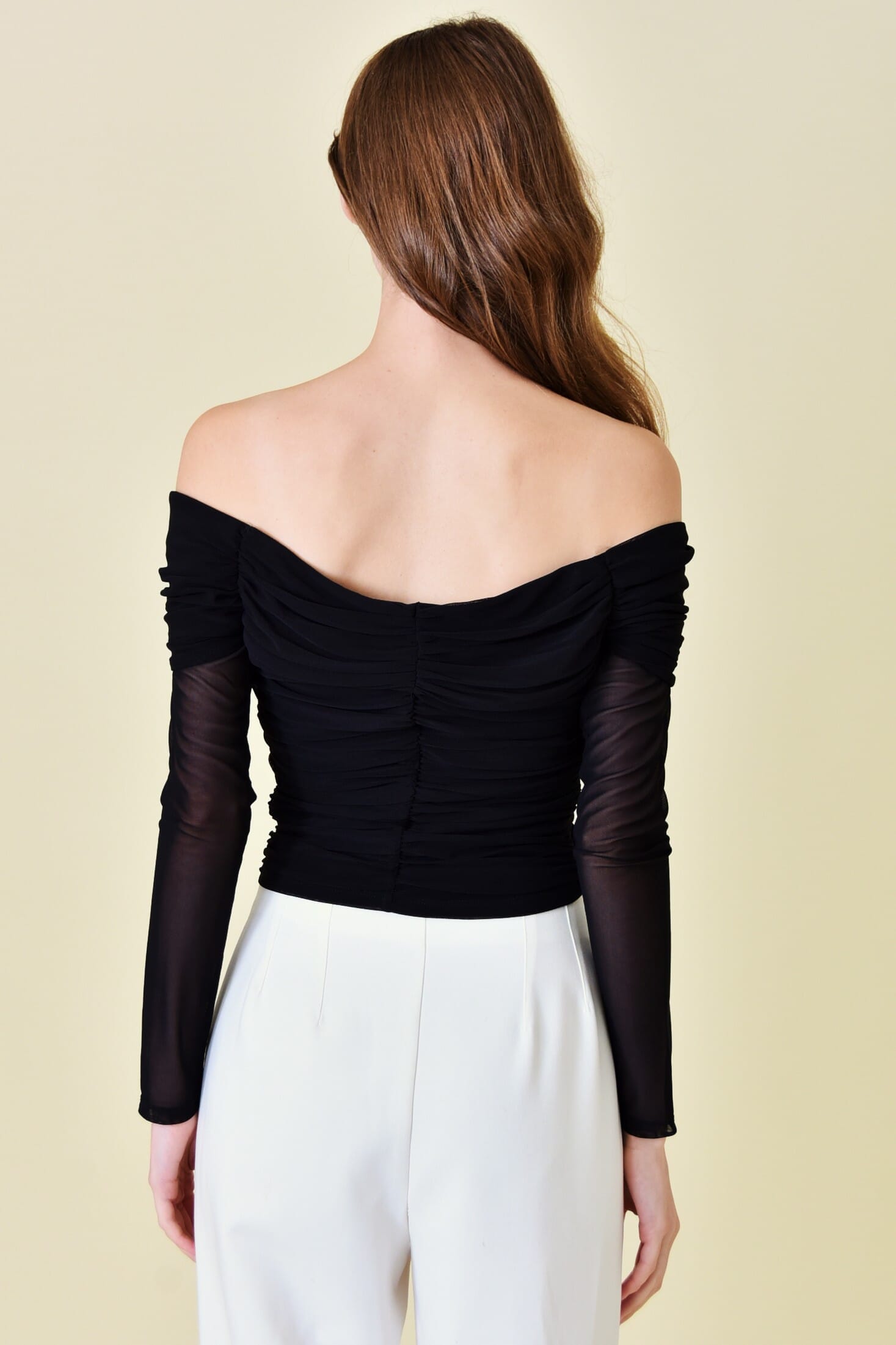 Stuck In A Dream Off Shoulder Top Black | White Fox Boutique US Stuck In A Dream Off Shoulder Top Black | White Fox Boutique US