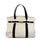 Harper Canvas Contrast Navy Trim Tote Bag Bag Elenista 