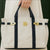 Harper Canvas Contrast Navy Trim Tote Bag Bag Elenista 