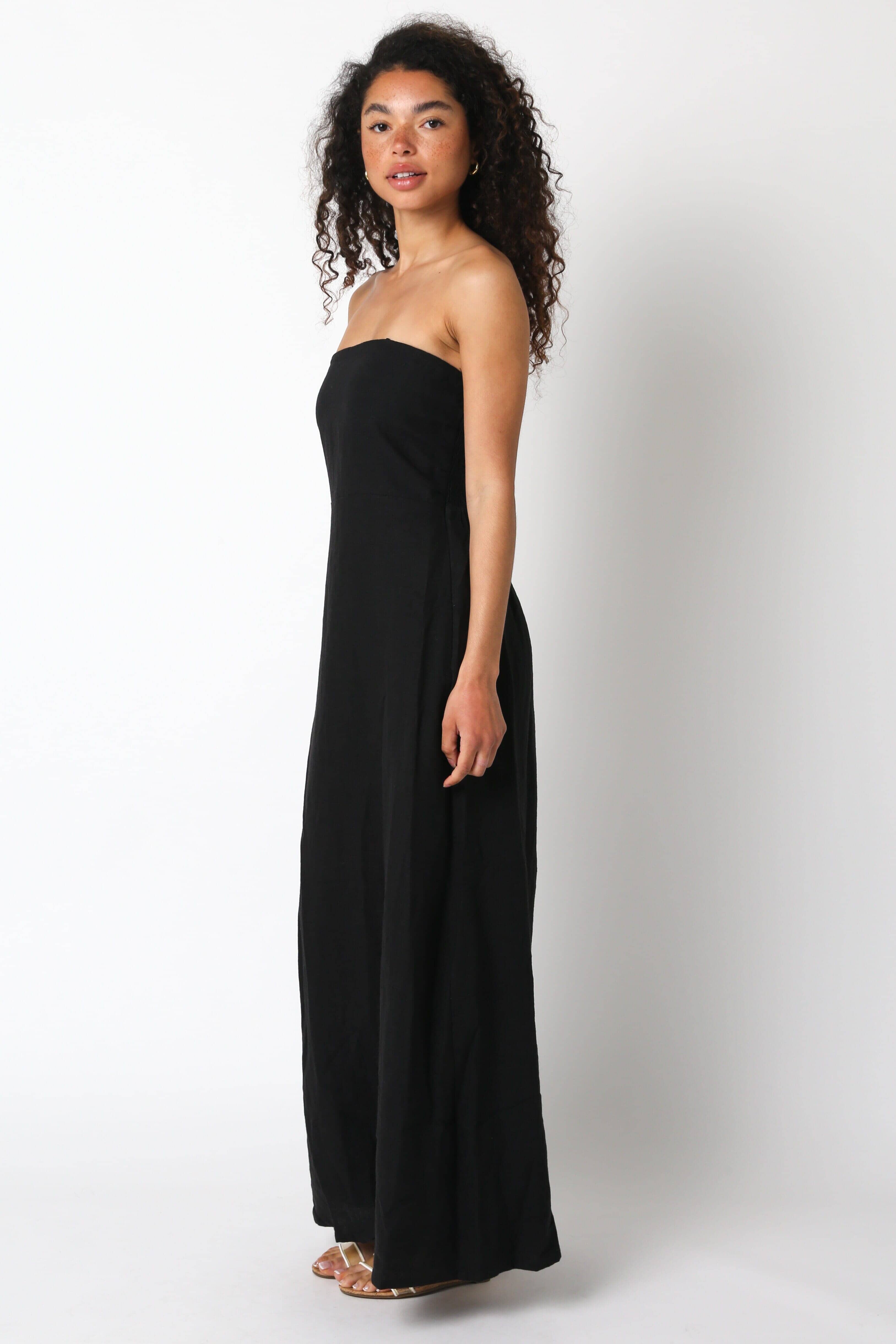 the aliza strapless linen maxi dress NWT Anthropologie The Aliza Strapless Linen Maxi Dress Green Blue Size XXS!!