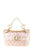 Clear PVC Handbag with Gold Studded Spike and Removable Pouch Bag Bag Elenista 