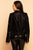 Faux Suede Leather Belted Moto Black Jacket Jacket Elenista Clothing 
