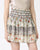 Floral Print Metallic Thread Tiered Mini Skirt SKIRT Elenista 