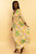 Floral Satin Cutout Belted Maxi Dress Elenista 