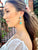 Hammered Gold Turquoise And Pearl Drop Earrings earrings Elenista 