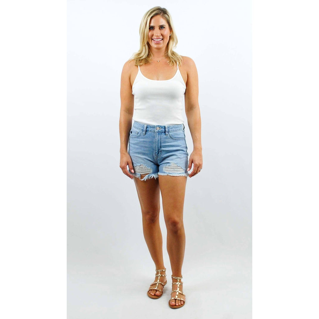 Willow Denim Short in Light wash main image 0
