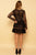 Lace Ruffle Hem Long Sleeve Black Dress dress Elenista Clothing 