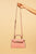 Mini Pink Top Handle Bag with Strap Elenista 