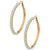 Multi Pearl Gold Hoop Earrings earrings Elenista 