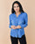Oversized Chambray Button Up Denim Shirt Dark Wash SHIRTS Elenista Clothing 