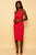 Red One Shoulder Cut Out Midi Dress dress Elenista 