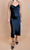 Satin Cowl Neck Slip Midi Black Dress dress Elenista Clothing 