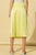 Satin Midi Skirt Neon Lime Green SKIRT Elenista Clothing 
