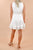 Sleeveless Smocked Ruffle White Dress dress Elenista 