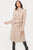 Tan Beige Belted Double Breasted Long Wrap Luxe Coat COAT Elenista 